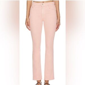 NWT Mother Superior The Insider Hover Ankle Flare Jeans Peach‎ Parfait